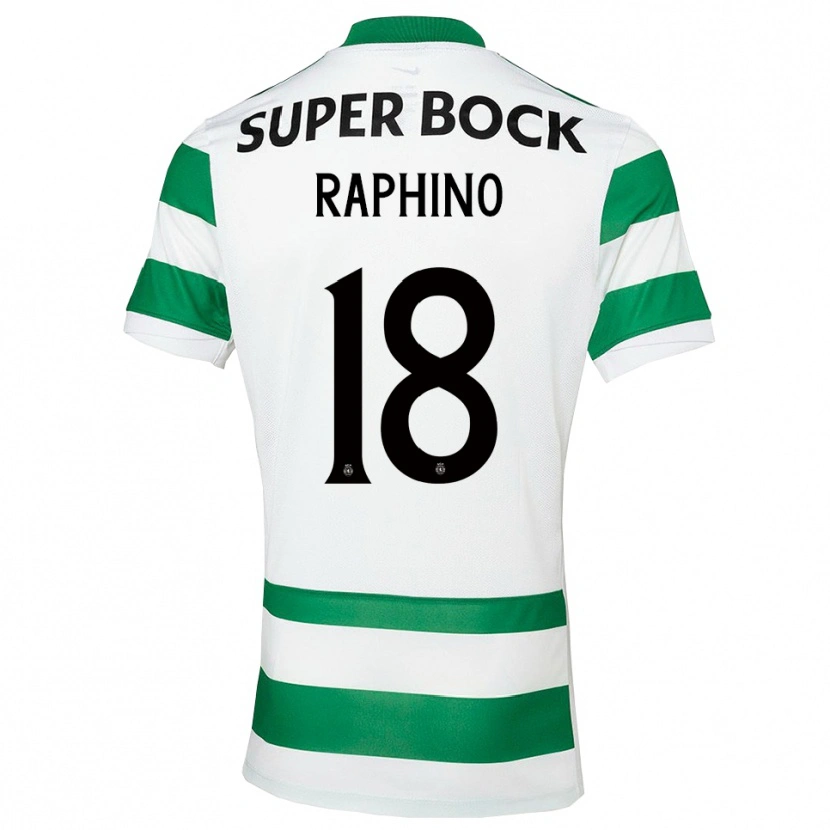 Danxen Kvinder Brittany Raphino #18 Grøn Hvid Hjemmebane Spillertrøjer 2025/26 Trøje T-Shirt