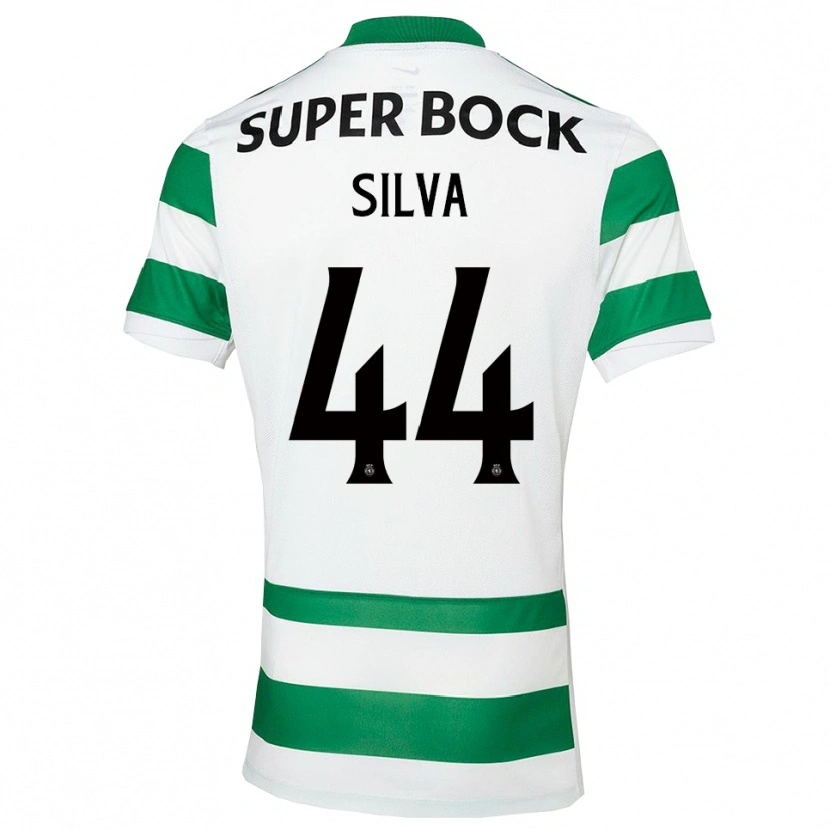 Danxen Kvinder Pedro Silva #44 Grøn Hvid Hjemmebane Spillertrøjer 2025/26 Trøje T-Shirt