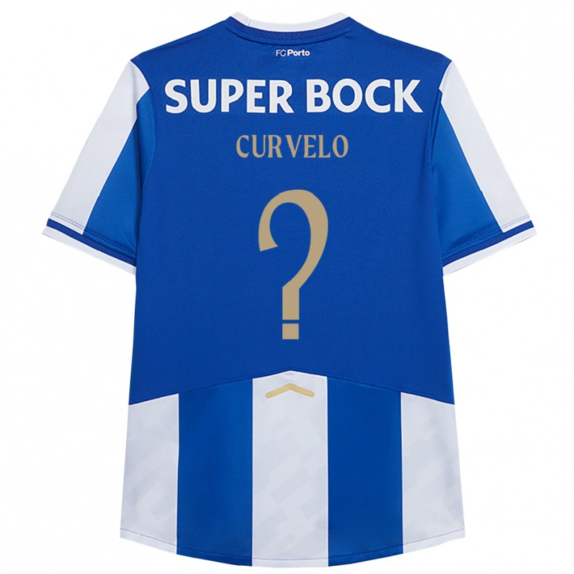 Danxen Kvinder Francisco Curvelo #0 Blå Hvid Hjemmebane Spillertrøjer 2025/26 Trøje T-Shirt