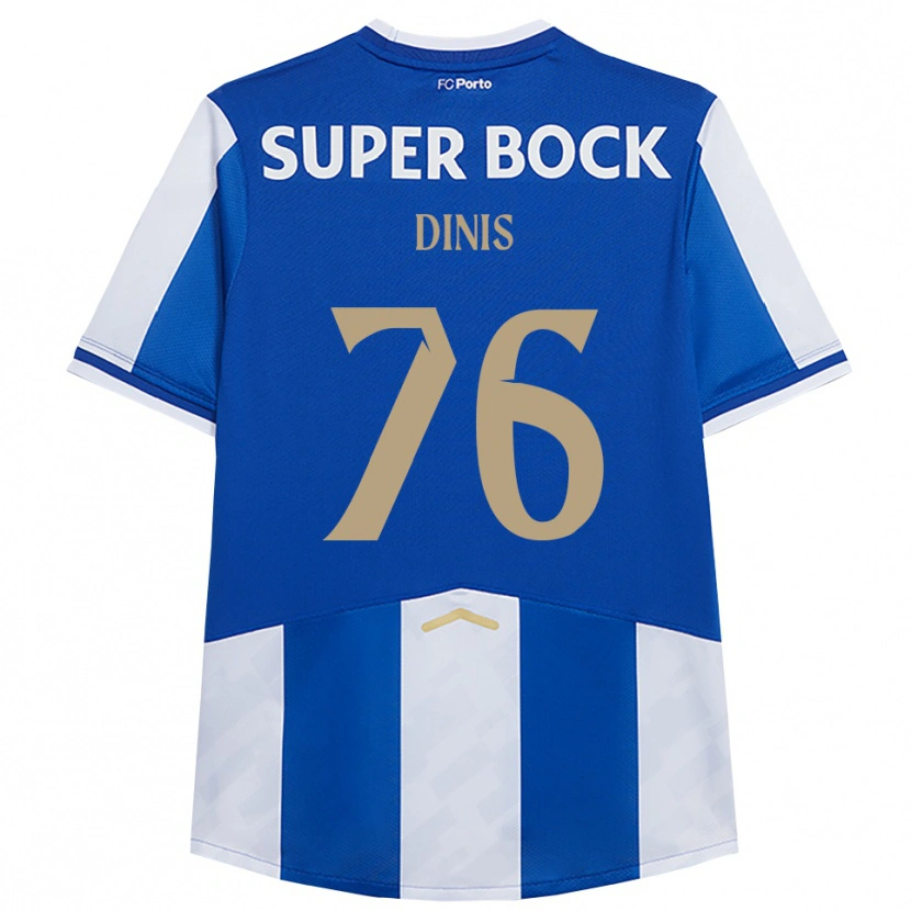 Danxen Kvinder Dinis #76 Blå Hvid Hjemmebane Spillertrøjer 2025/26 Trøje T-Shirt