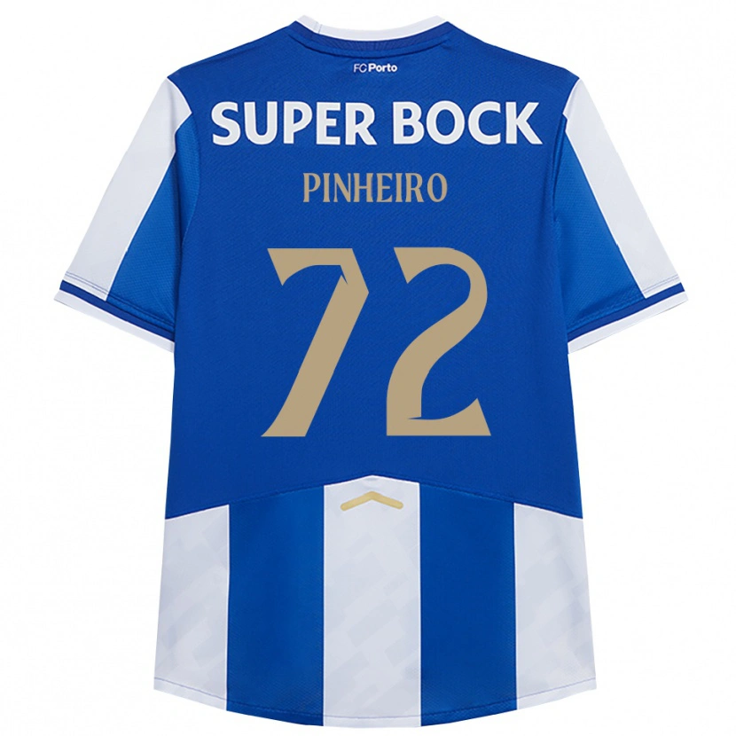 Danxen Kvinder Rodrigo Pinheiro #72 Blå Hvid Hjemmebane Spillertrøjer 2025/26 Trøje T-Shirt