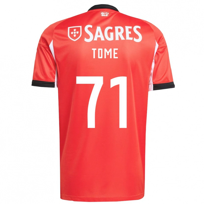 Danxen Kvinder Joao Tome #71 Rød Hvid Hjemmebane Spillertrøjer 2025/26 Trøje T-Shirt