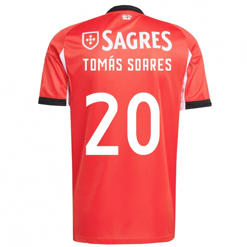 Danxen Kvinder Tomás Soares #20 Rød Hvid Hjemmebane Spillertrøjer 2025/26 Trøje T-Shirt