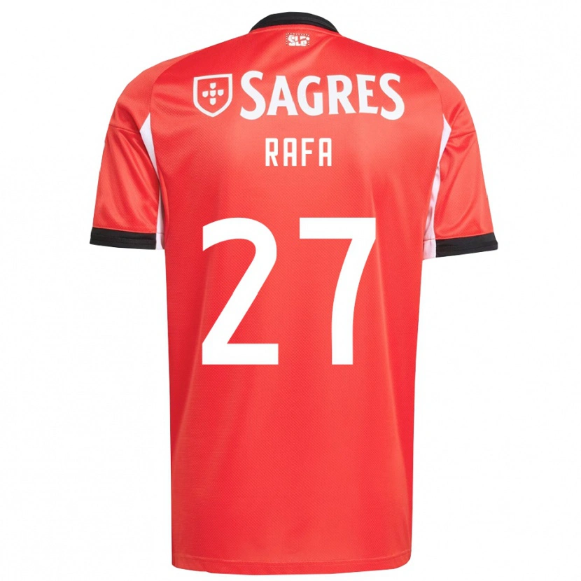 Danxen Kvinder Rafa Silva #27 Rød Hvid Hjemmebane Spillertrøjer 2025/26 Trøje T-Shirt