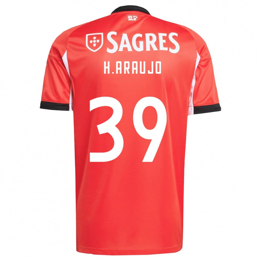 Danxen Kvinder Henrique Araújo #39 Rød Hvid Hjemmebane Spillertrøjer 2025/26 Trøje T-Shirt