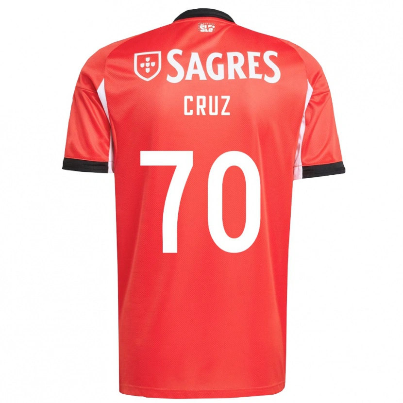 Danxen Kvinder Filipe Cruz #70 Rød Hvid Hjemmebane Spillertrøjer 2025/26 Trøje T-Shirt