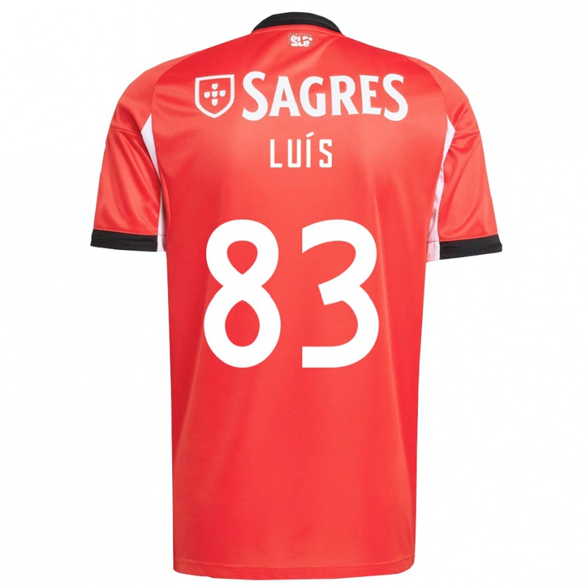 Danxen Kvinder Rafael Luís #83 Rød Hvid Hjemmebane Spillertrøjer 2025/26 Trøje T-Shirt