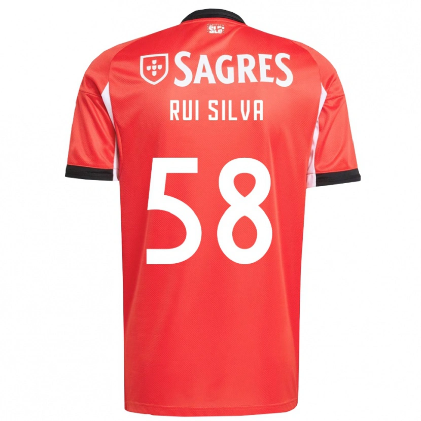Danxen Kvinder Rui Silva #58 Rød Hvid Hjemmebane Spillertrøjer 2025/26 Trøje T-Shirt
