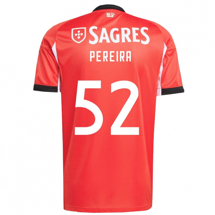 Danxen Kvinder Henrique Pereira #52 Rød Hvid Hjemmebane Spillertrøjer 2025/26 Trøje T-Shirt