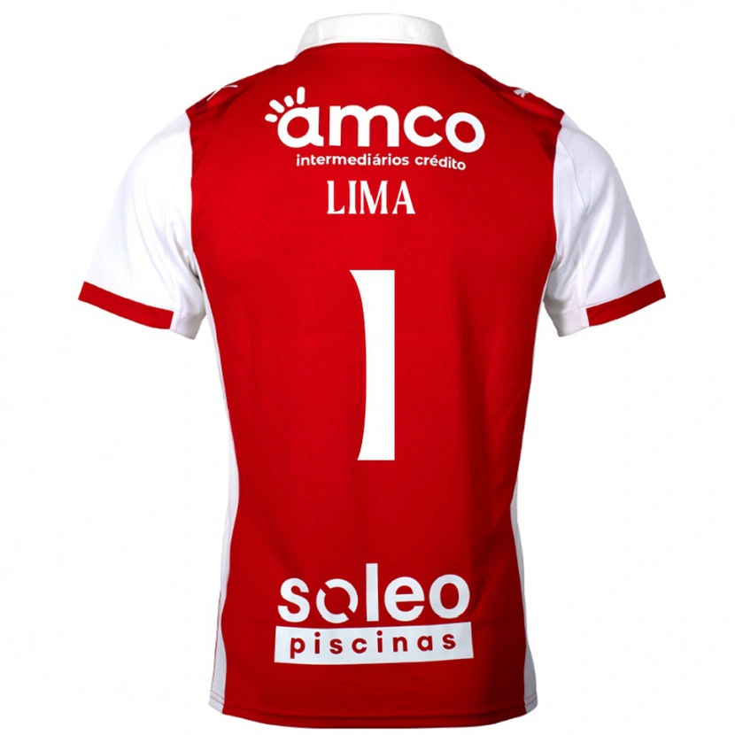 Danxen Kvinder Aline Lima #1 Rød Hvid Hjemmebane Spillertrøjer 2025/26 Trøje T-Shirt