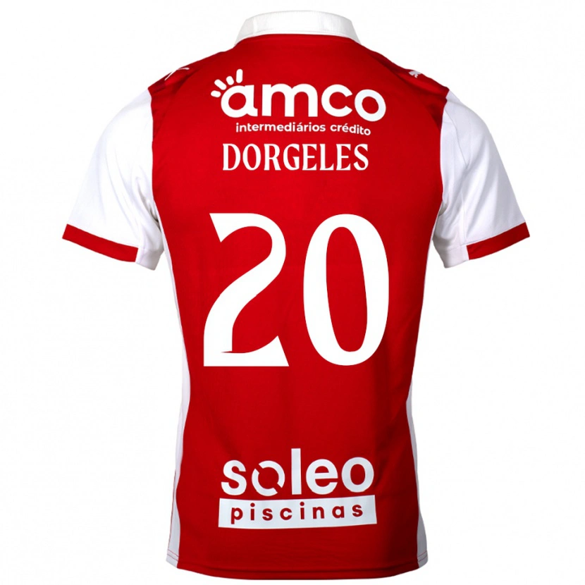 Danxen Kvinder Mario Dorgeles #20 Rød Hvid Hjemmebane Spillertrøjer 2025/26 Trøje T-Shirt