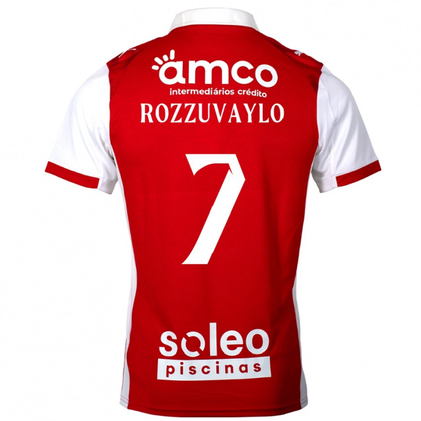 Danxen Kvinder Dani Rozzuvaylo #7 Rød Hvid Hjemmebane Spillertrøjer 2025/26 Trøje T-Shirt
