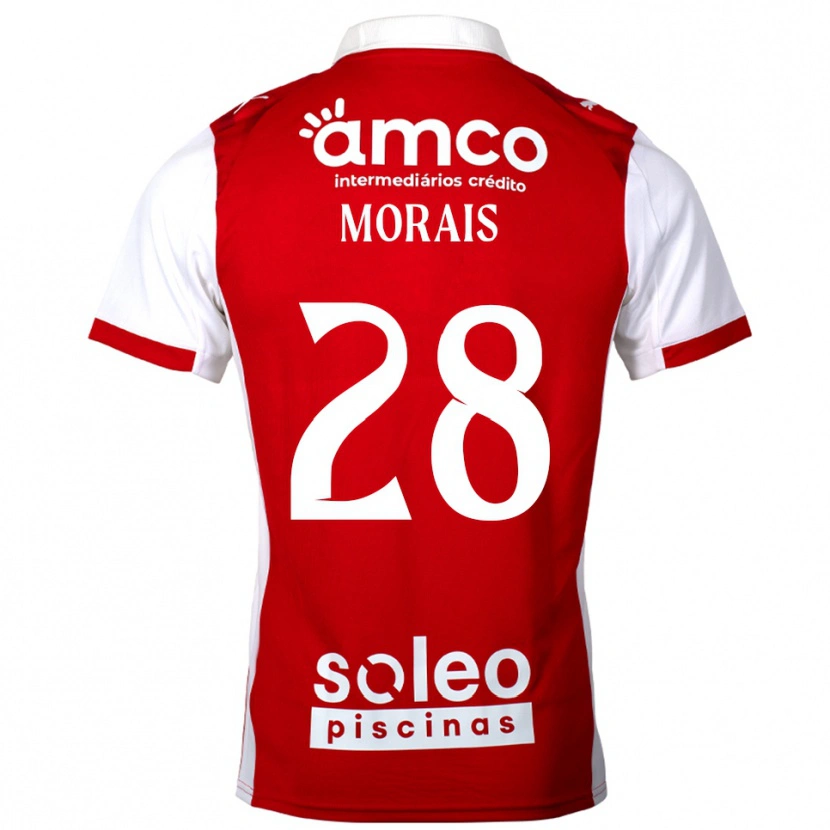 Danxen Kvinder Patrícia Morais #28 Rød Hvid Hjemmebane Spillertrøjer 2025/26 Trøje T-Shirt