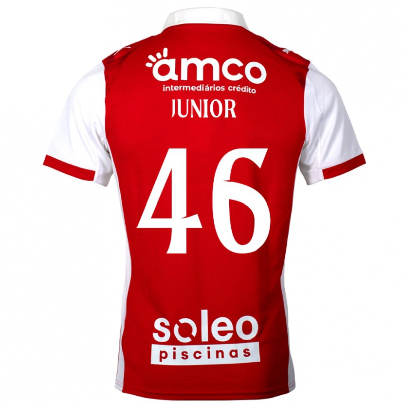 Danxen Kvinder Mário Junior #46 Rød Hvid Hjemmebane Spillertrøjer 2025/26 Trøje T-Shirt