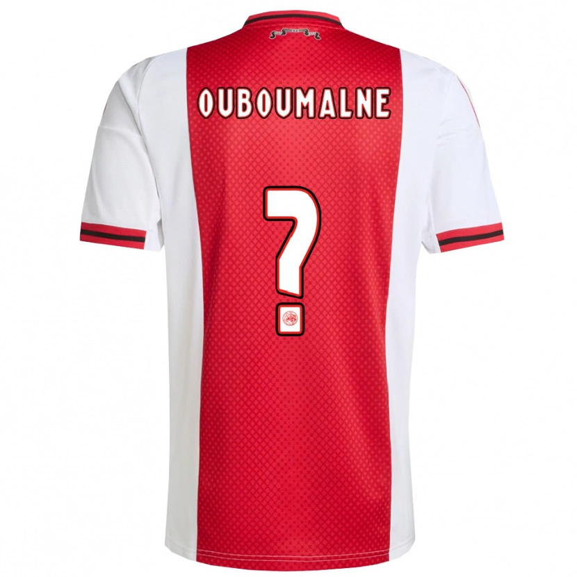Danxen Kvinder Abdessalam Ouboumalne #0 Rød Hvid Hjemmebane Spillertrøjer 2025/26 Trøje T-Shirt