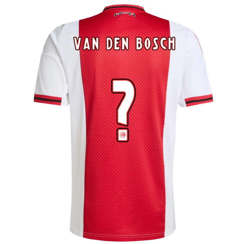 Danxen Kvinder Frederico Van Den Bosch #0 Rød Hvid Hjemmebane Spillertrøjer 2025/26 Trøje T-Shirt