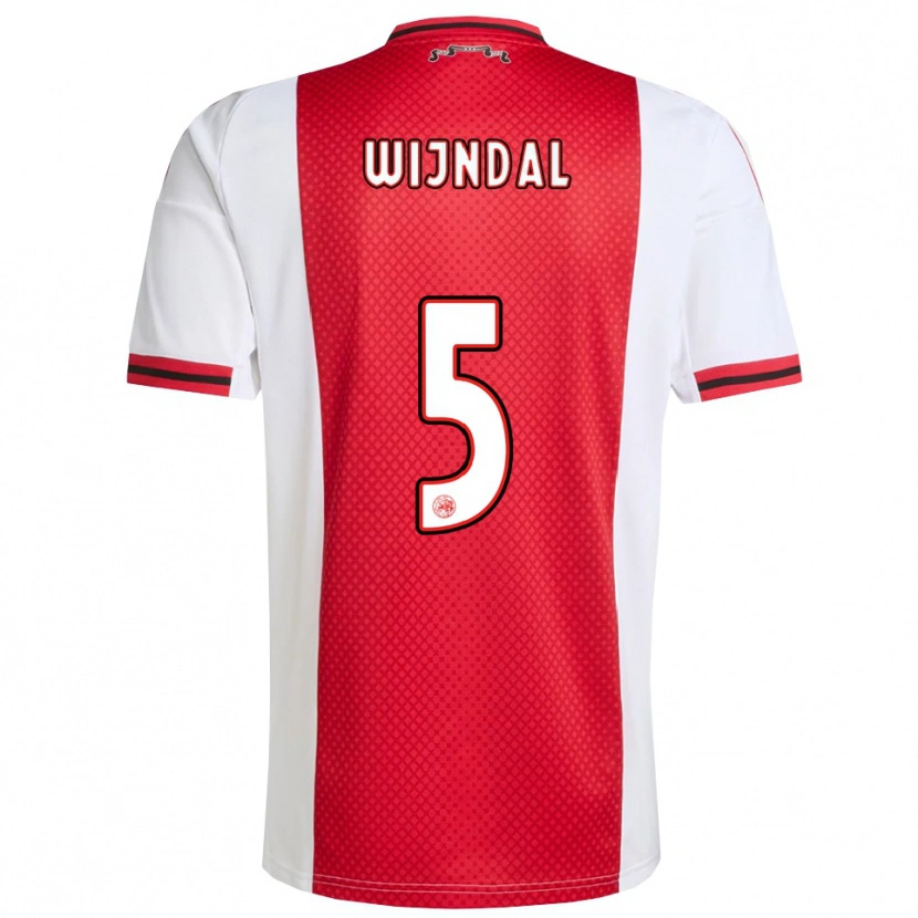 Danxen Kvinder Owen Wijndal #5 Rød Hvid Hjemmebane Spillertrøjer 2025/26 Trøje T-Shirt