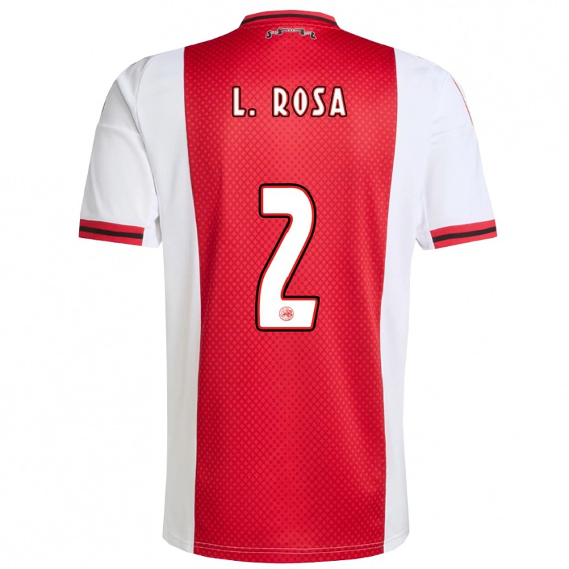 Danxen Kvinder Lucas Rosa #2 Rød Hvid Hjemmebane Spillertrøjer 2025/26 Trøje T-Shirt