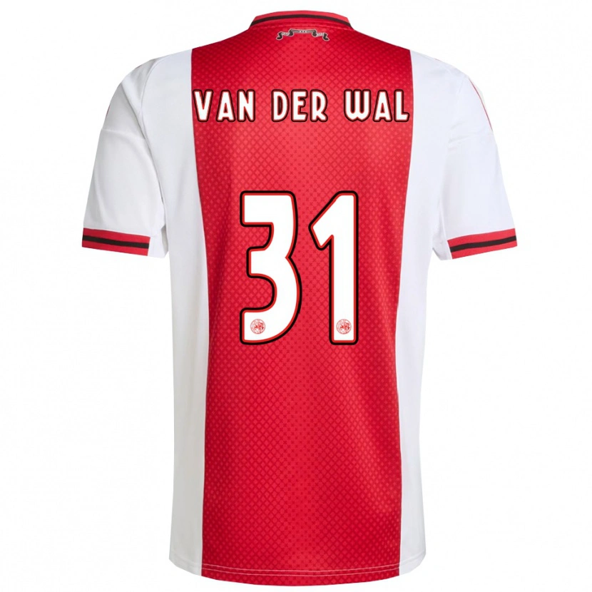 Danxen Kvinder Dionne Van Der Wal #31 Rød Hvid Hjemmebane Spillertrøjer 2025/26 Trøje T-Shirt