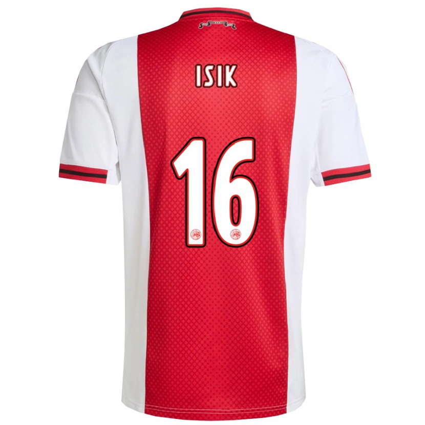 Danxen Kvinder Enes Işık #16 Rød Hvid Hjemmebane Spillertrøjer 2025/26 Trøje T-Shirt