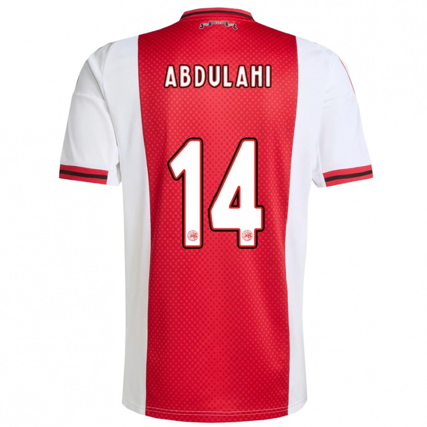 Danxen Kvinder Liban Abdulahi #14 Rød Hvid Hjemmebane Spillertrøjer 2025/26 Trøje T-Shirt