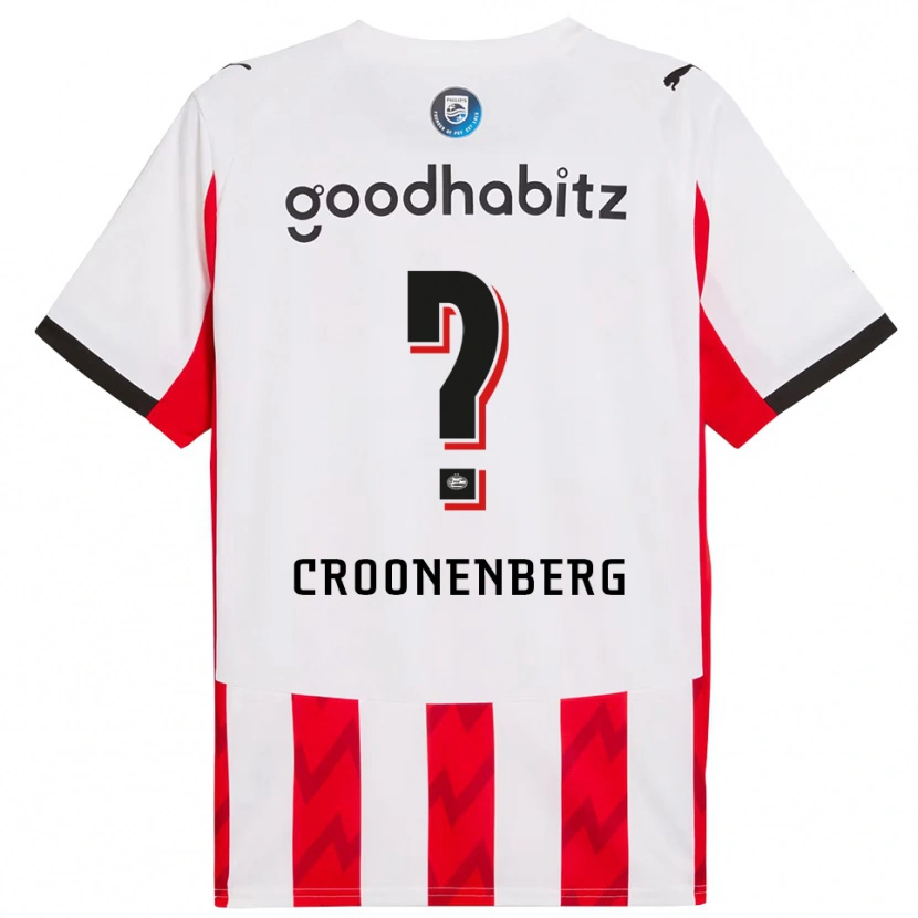 Danxen Kvinder Luca Croonenberg #0 Rød Hvid Hjemmebane Spillertrøjer 2025/26 Trøje T-Shirt