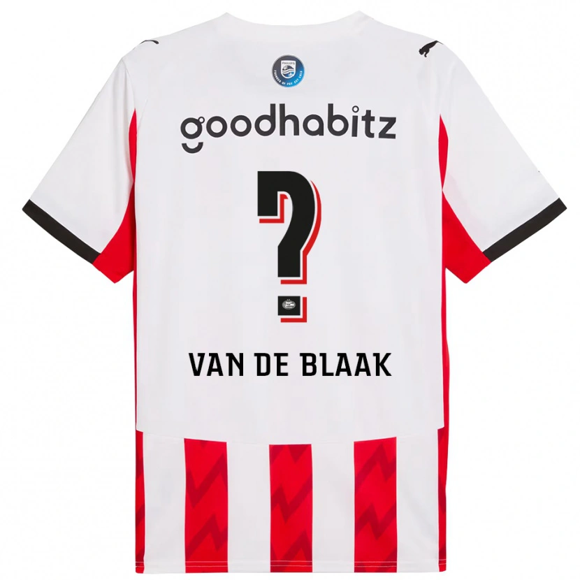 Danxen Kvinder Emmanuel Van De Blaak #0 Rød Hvid Hjemmebane Spillertrøjer 2025/26 Trøje T-Shirt
