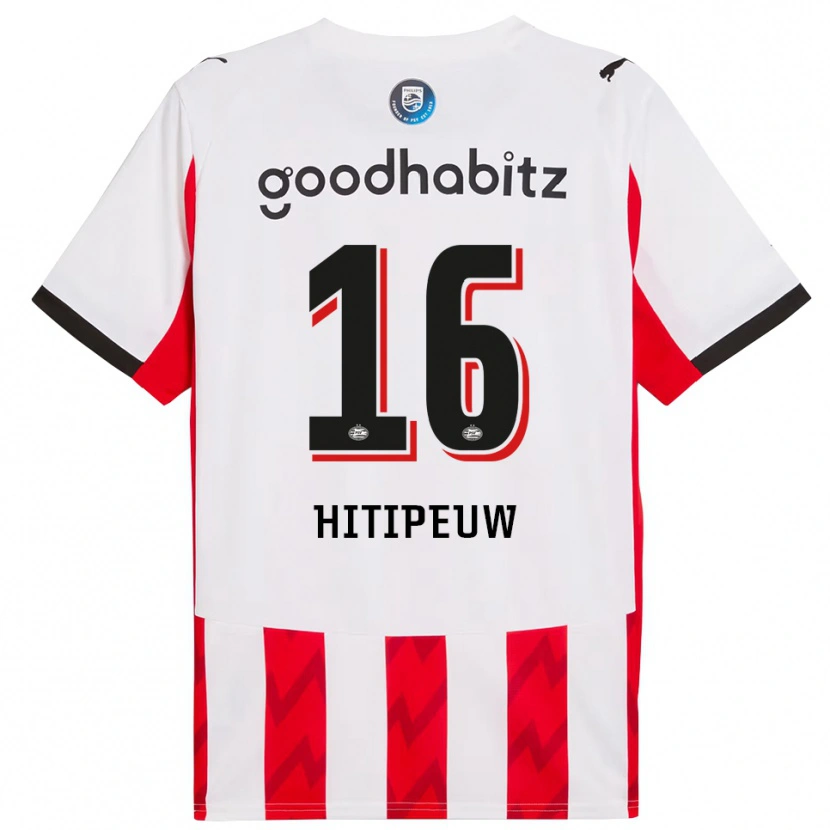 Danxen Kvinder Thaliro Hitipeuw #16 Rød Hvid Hjemmebane Spillertrøjer 2025/26 Trøje T-Shirt