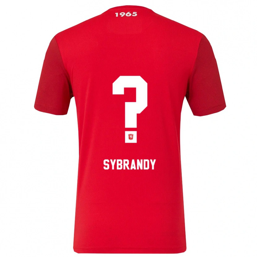 Danxen Kvinder Sander Sybrandy #0 Rød Hvid Hjemmebane Spillertrøjer 2025/26 Trøje T-Shirt