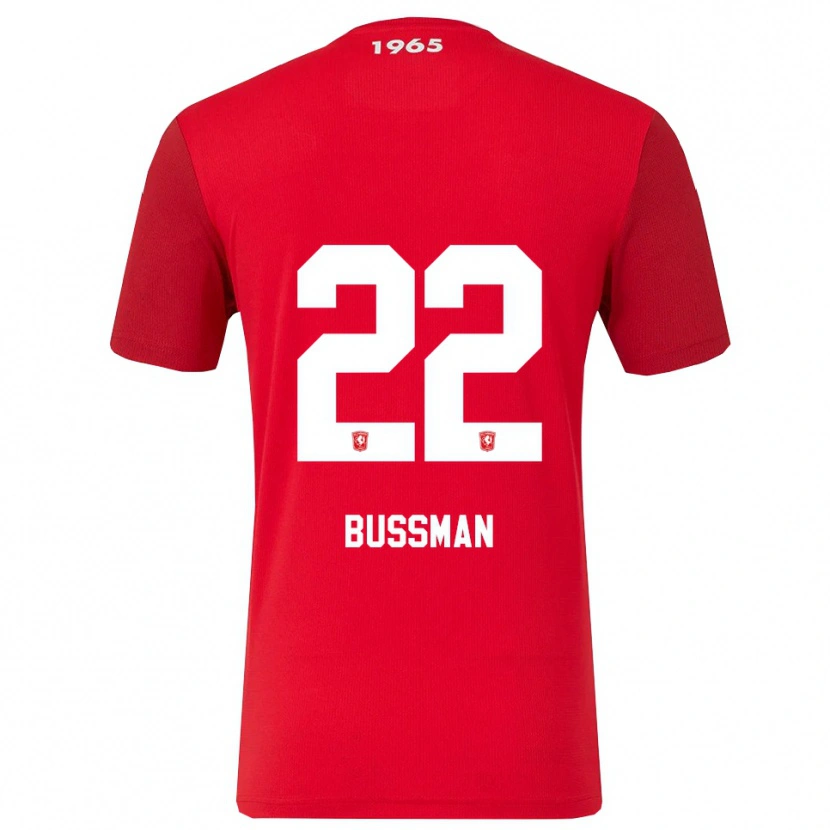 Danxen Kvinder Fiene Bussman #22 Rød Hvid Hjemmebane Spillertrøjer 2025/26 Trøje T-Shirt