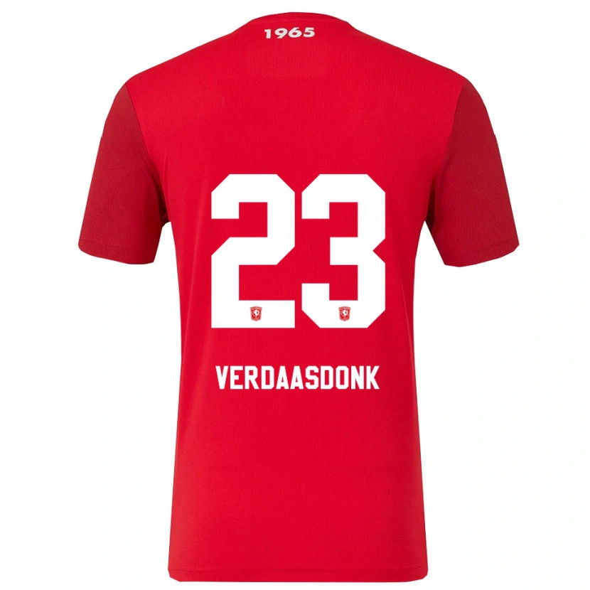 Danxen Kvinder Suus Verdaasdonk #23 Rød Hvid Hjemmebane Spillertrøjer 2025/26 Trøje T-Shirt