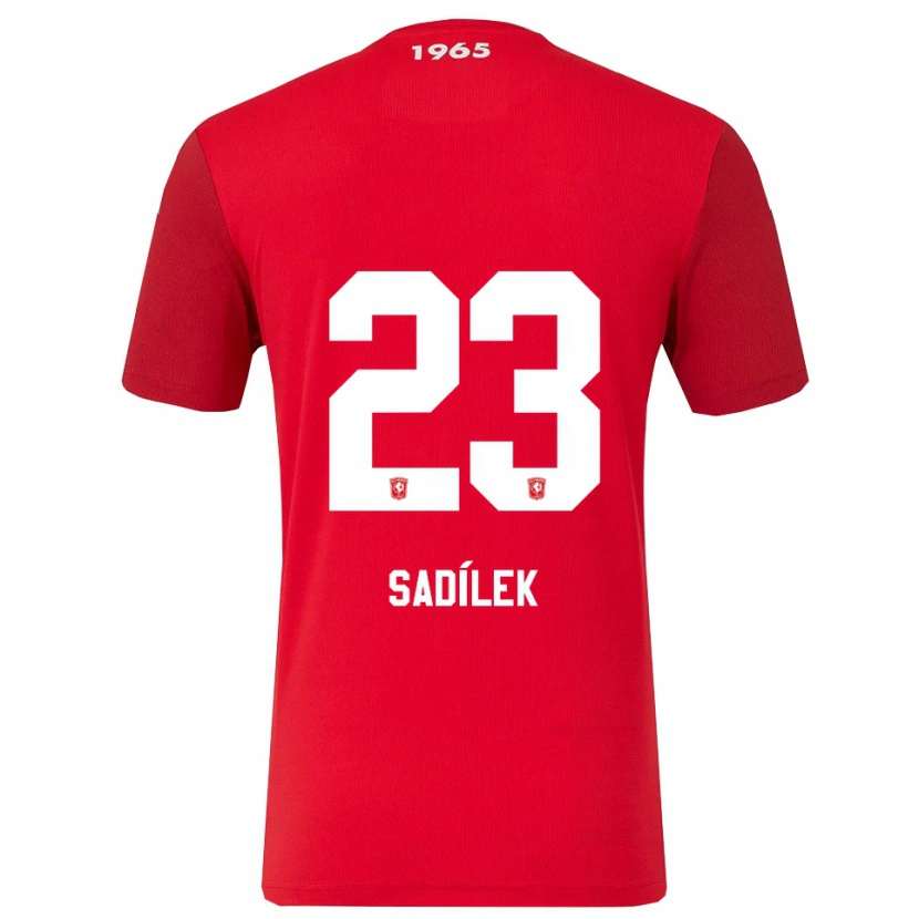 Danxen Kvinder Michal Sadilek #23 Rød Hvid Hjemmebane Spillertrøjer 2025/26 Trøje T-Shirt