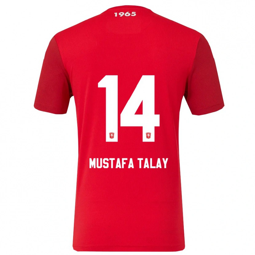Danxen Kvinder Kaan Mustafa Talay #14 Rød Hvid Hjemmebane Spillertrøjer 2025/26 Trøje T-Shirt