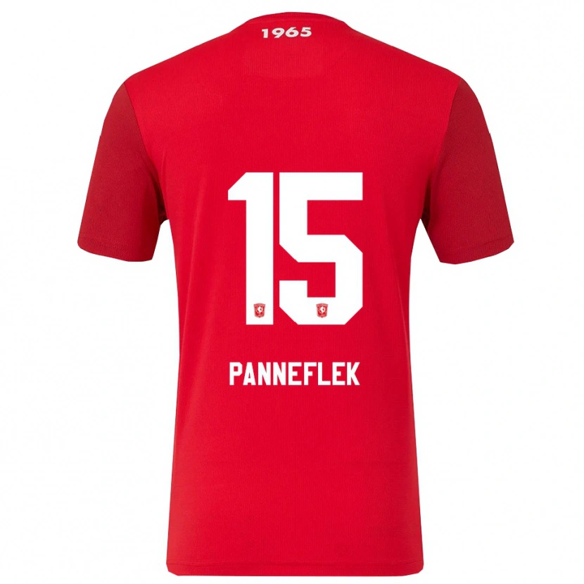 Danxen Kvinder Owen Panneflek #15 Rød Hvid Hjemmebane Spillertrøjer 2025/26 Trøje T-Shirt