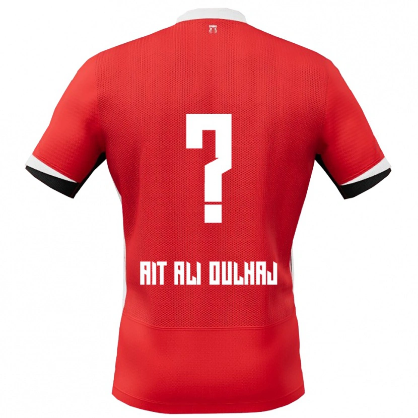 Danxen Kvinder Adam Ait Ali Oulhaj #0 Rød Hvid Hjemmebane Spillertrøjer 2025/26 Trøje T-Shirt