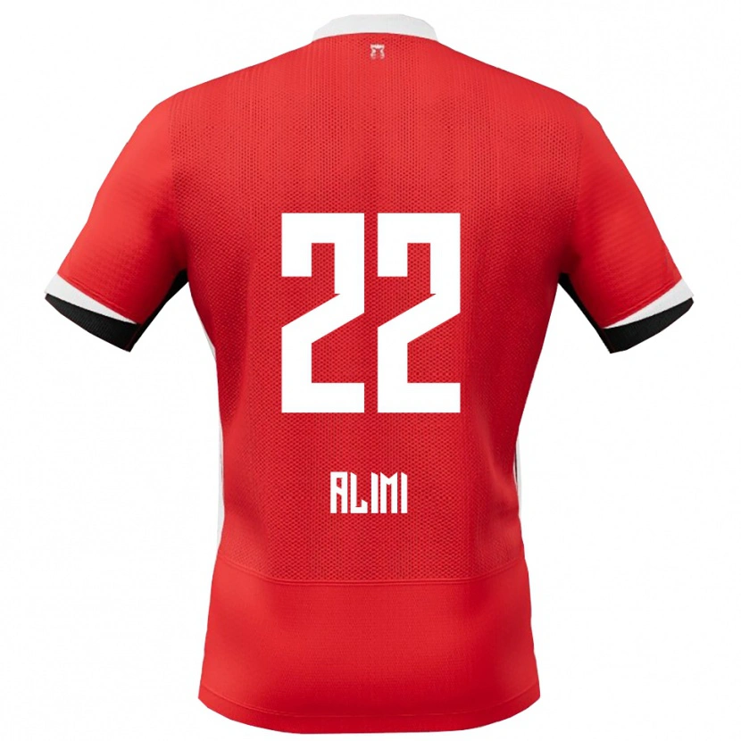 Danxen Kvinder Fadil Alimi #22 Rød Hvid Hjemmebane Spillertrøjer 2025/26 Trøje T-Shirt