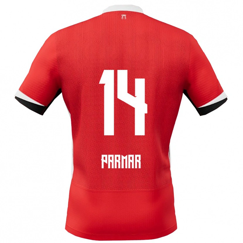 Danxen Kvinder Aryan Parmar #14 Rød Hvid Hjemmebane Spillertrøjer 2025/26 Trøje T-Shirt
