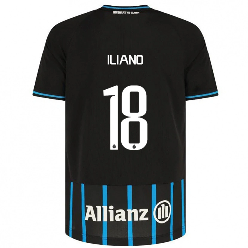 Danxen Kvinder Isabelle Iliano #18 Sort Blå Hjemmebane Spillertrøjer 2025/26 Trøje T-Shirt