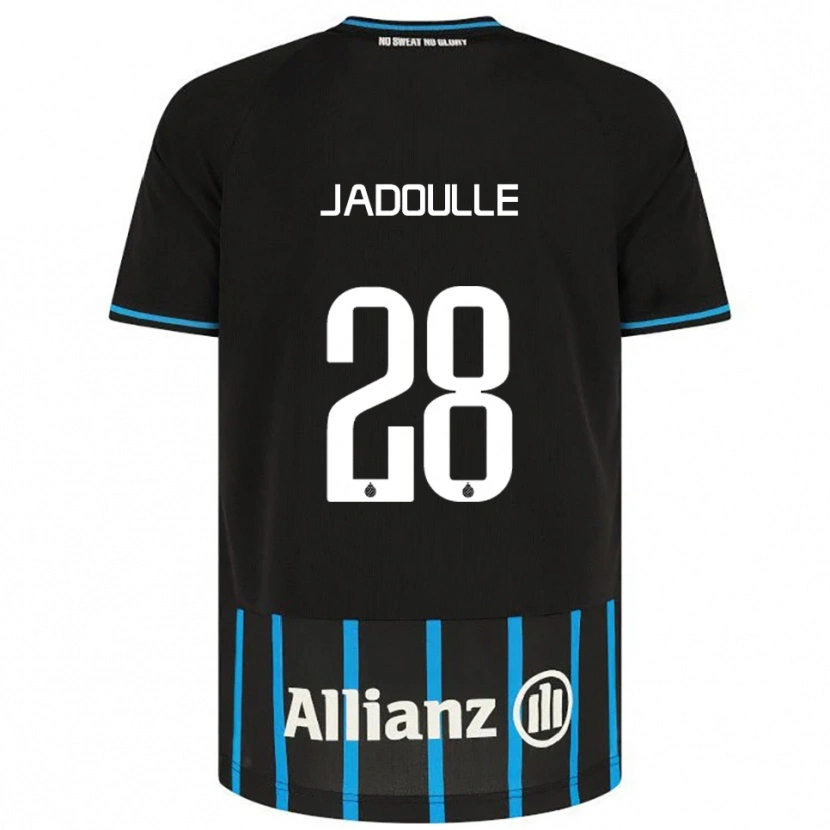 Danxen Kvinder Romane Jadoulle #28 Sort Blå Hjemmebane Spillertrøjer 2025/26 Trøje T-Shirt