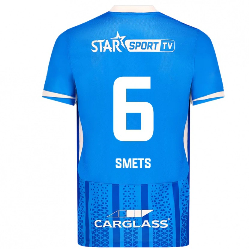 Danxen Kvinder Matte Smets #6 Blå Hvid Hjemmebane Spillertrøjer 2025/26 Trøje T-Shirt