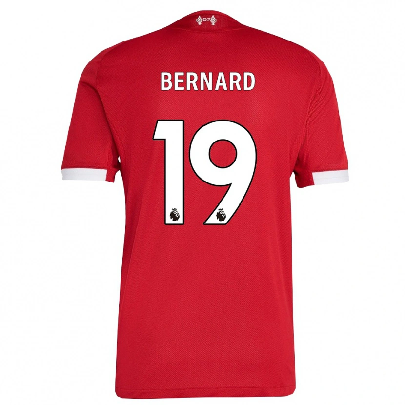 Danxen Kvinder Dj Bernard #19 Rød Hvid Hjemmebane Spillertrøjer 2025/26 Trøje T-Shirt