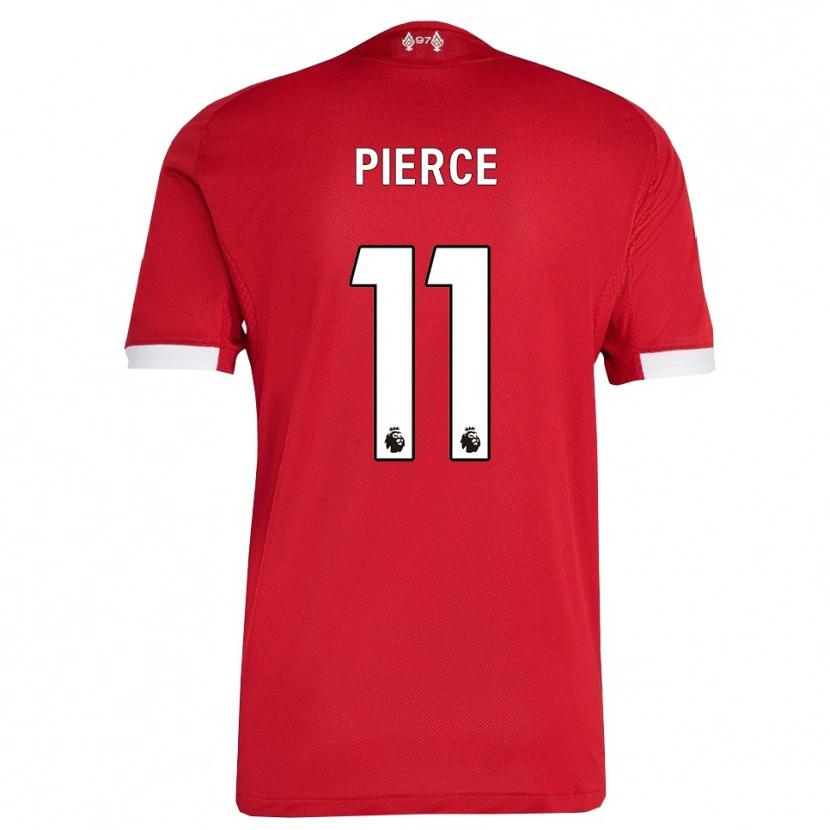 Danxen Kvinder Alfie Pierce #11 Rød Hvid Hjemmebane Spillertrøjer 2025/26 Trøje T-Shirt