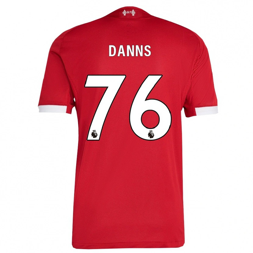 Danxen Kvinder Jayden Danns #76 Rød Hvid Hjemmebane Spillertrøjer 2025/26 Trøje T-Shirt