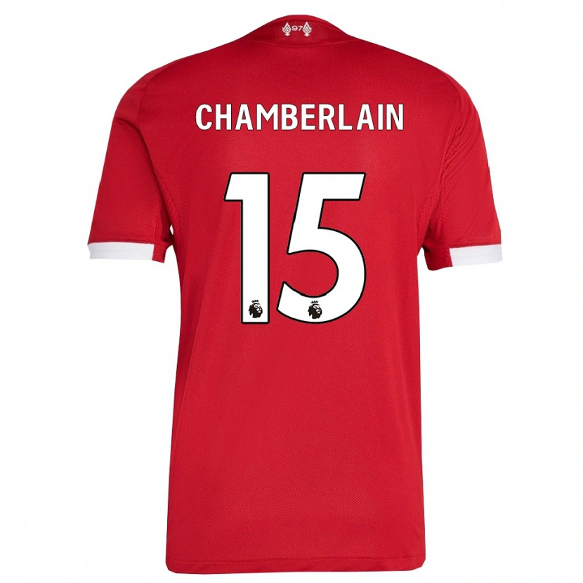 Danxen Kvinder Alex Oxlade Chamberlain #15 Rød Hvid Hjemmebane Spillertrøjer 2025/26 Trøje T-Shirt