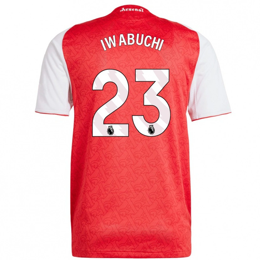 Danxen Kvinder Mana Iwabuchi #23 Rød Hvid Hjemmebane Spillertrøjer 2025/26 Trøje T-Shirt