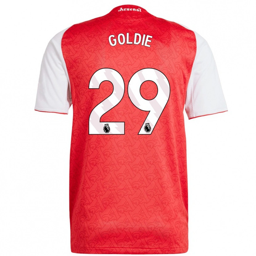 Danxen Kvinder Teyah Goldie #29 Rød Hvid Hjemmebane Spillertrøjer 2025/26 Trøje T-Shirt