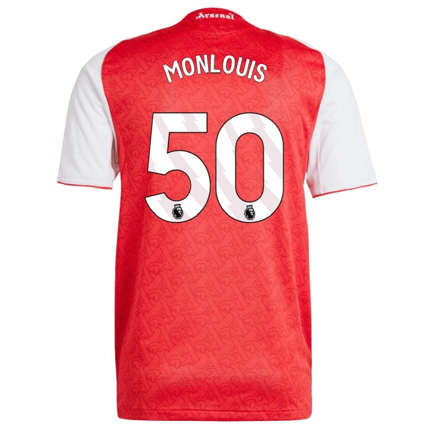 Danxen Kvinder Zane Monlouis #50 Rød Hvid Hjemmebane Spillertrøjer 2025/26 Trøje T-Shirt