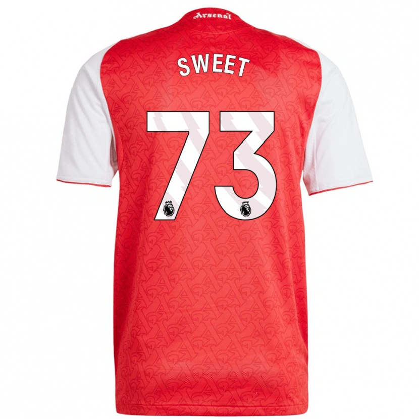 Danxen Kvinder James Sweet #73 Rød Hvid Hjemmebane Spillertrøjer 2025/26 Trøje T-Shirt