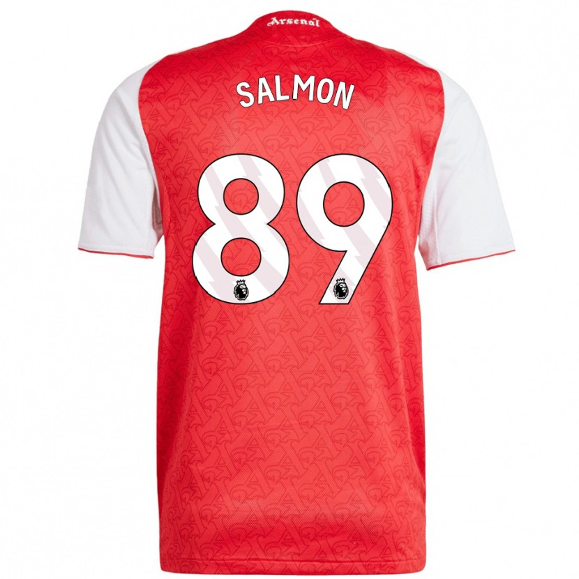 Danxen Kvinder Marli Salmon #89 Rød Hvid Hjemmebane Spillertrøjer 2025/26 Trøje T-Shirt