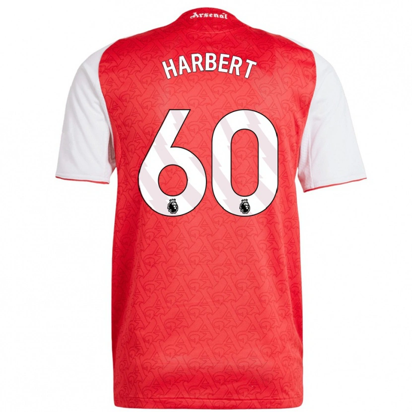 Danxen Kvinder Laila Harbert #60 Rød Hvid Hjemmebane Spillertrøjer 2025/26 Trøje T-Shirt